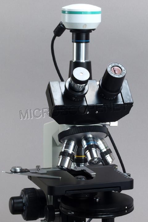 Phase Contrast Plan Objective+BF Microscope +2MP Camera  