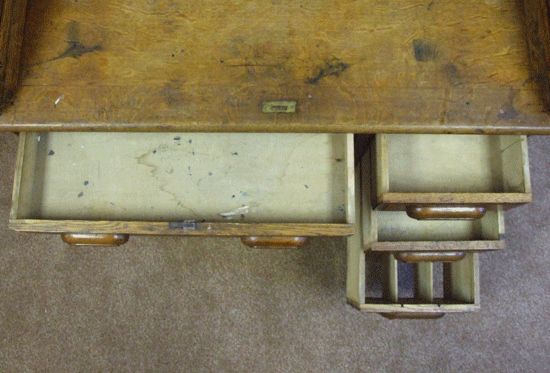   Desk Swivel Chair Corbin Cabinet Lock Company Quarter Sawn Oak  