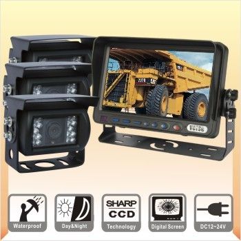 BACK UP CAMERA SYSTEM,TRACTOR CAMERA TFT LCD+3 CAMERA  