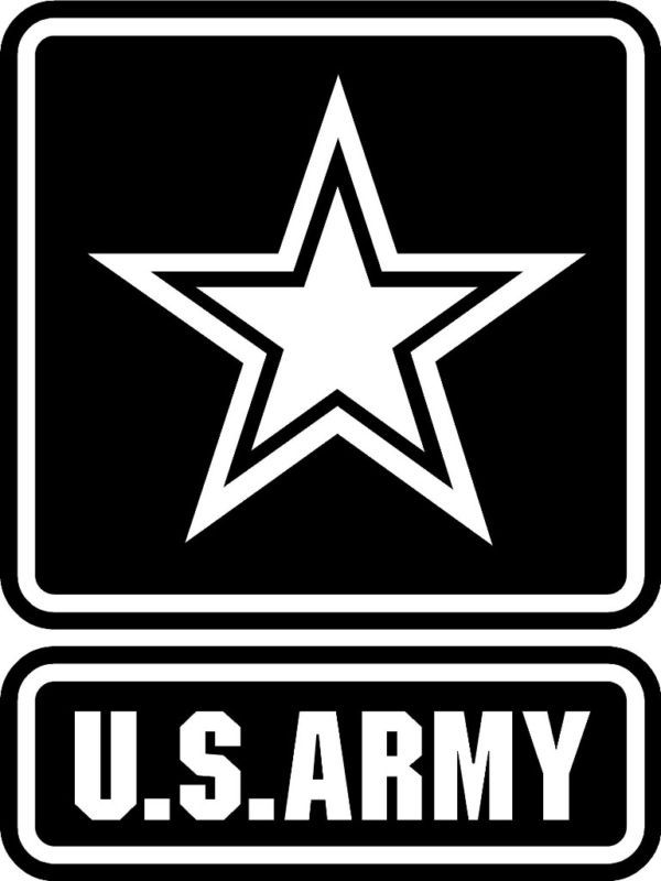 Big U.S. US Army Logo Wall Mural Vinyl Decal Sticker  