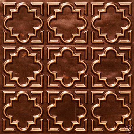 142 Antique Copper TIN Alternative PVC Ceiling Tiles  