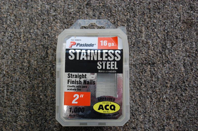 Paslode 2 16 Ga Stainless Steel Finish Trim Nailer Nails (1000) Senco 