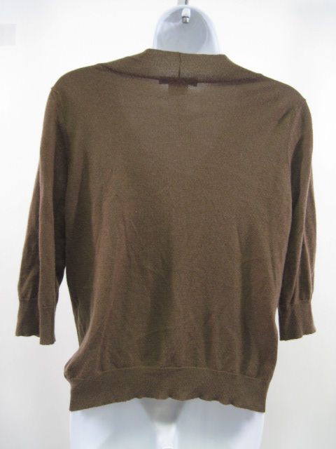 LAMBERTO LOSANI Brown Cashmere Cardigan Sweater Size M  