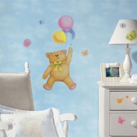 Baby Nursery Teddy Bear Giant Wall Sticker Mural Decals  